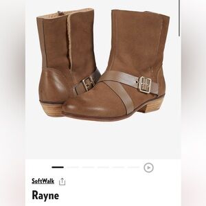 Softwalk Brown Ankle Booties